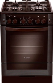 Газовая плита Gefest ПГ 6500-02 0045 60 см, 52 л, 4 конфорки, коричневый