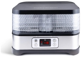 Сушилка для овощей и фруктов BQ FD1001 Черный-стальной