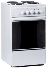 Электроплита Flama AE 1406 W 50 см, 50 л, 4 конфорки, белый