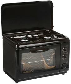 Настольная плита Gefest ПГ 100 (K 19) 55 см, 2 конфорки, коричневый