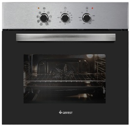 Электрический духовой шкаф Gefest ЭДВ ДА 602-01 Н1 59 см, 55 л гриль конвекция, серебристый