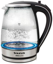 Чайник электрический Taurus Aroa Glass, подсветка, мощность 2200 Вт