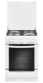 Газовая плита Gefest 6100-02 0009 60 см, 52 л, 4 конфорки, белый