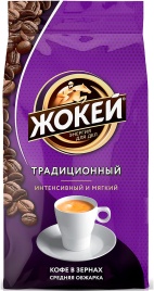 Кофе зерновой Жокей Традиционный 800г.кофе зер.жар.в/с