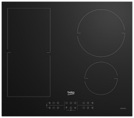 Электрическая варочная панель Beko HII 64200 FMT 58 см, 4 конфорки стеклокерамика, черный