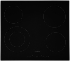 Электрическая варочная панель Indesit IRT 260 58 см, 4 конфорки стеклокерамика, черный