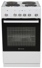 Электроплита De luxe 5004.16 э 50 см, 43 л, 4 конфорки, белый