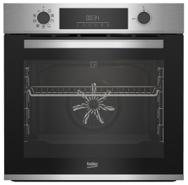 Электрический духовой шкаф Beko BBIE12300XP, дисплей, 71 л, серебристый