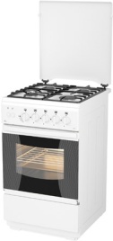Газовая плита Flama FG 24211 W 50 см, 50 л, 4 конфорки, белый