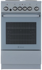Электроплита De luxe 5004.16э-012 50 см, 4 конфорки, серый