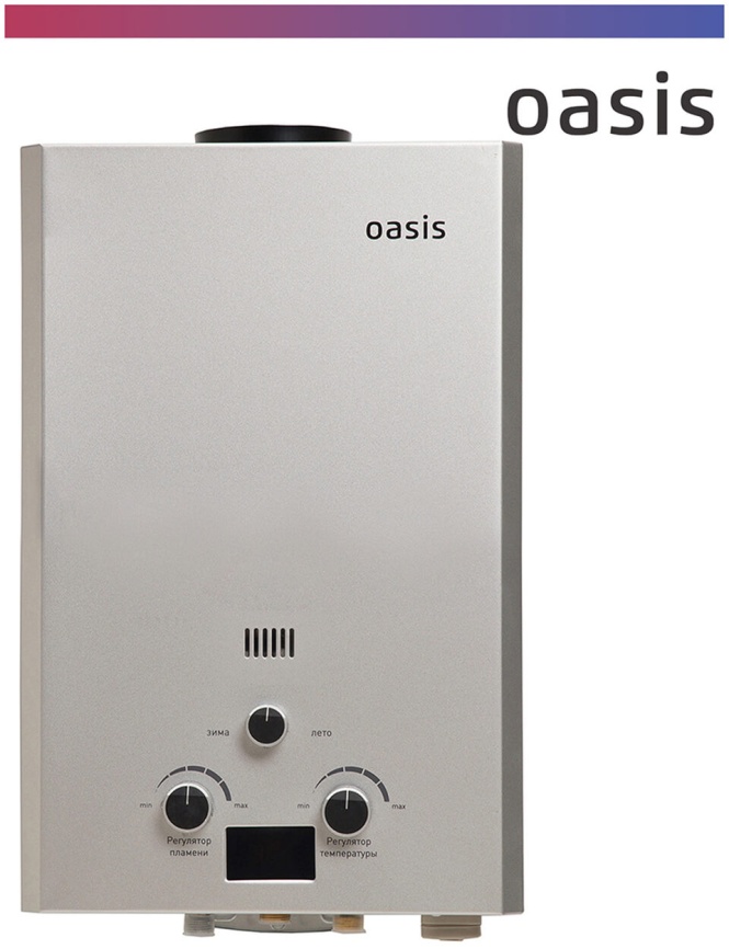 Газовый водонагреватель Oasis OR-16 S стальной фото 1