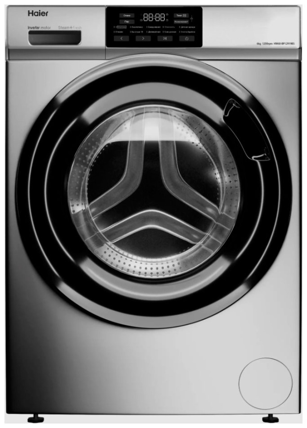 Стиральная машина Haier HW60-BP12919BS автомат 6 кг, серебристый фото 2