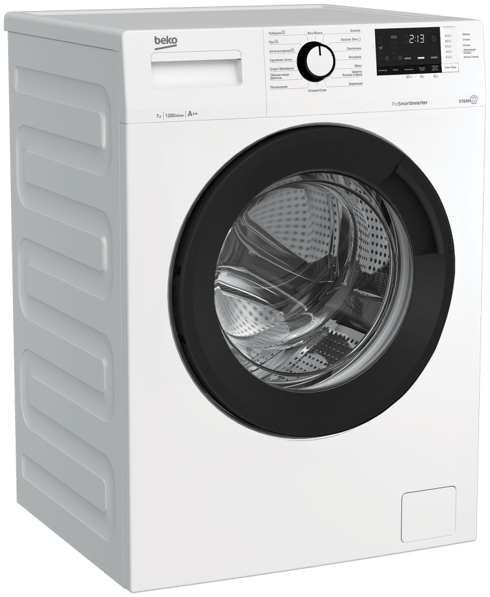 Стиральная машина Beko WSRE7612XAWI 7 кг, 1200 оборотов, белый фото 2