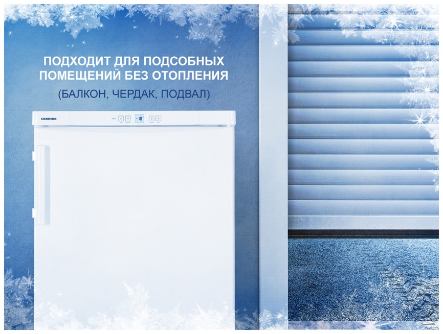 Морозильник Liebherr G 1223-21 FrostProtect A+ 101 л, SmartFrost, белый фото 11