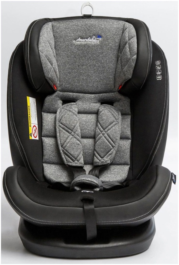 Автокресло Amarobaby ST-3, Isofix класс D, группа 0 /1/2/3 (серый) фото 9