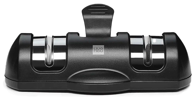 Точилка для ножей с двумя головками Huo Hou Double Wheels Kinfe Sharpener (HU0045), черная фото 1