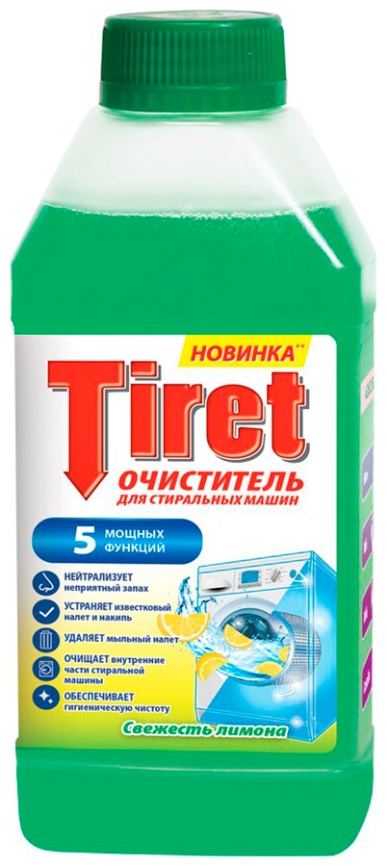 Очиститель для стиральных машин Tiret Свежесть лимона 250 мл фото 1