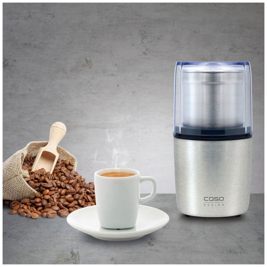 Кофемолка Caso Coffee Flavour, мощность 200 Вт, нержавеющая сталь фото 5
