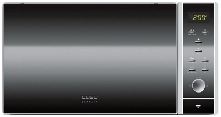Микроволновая печь - СВЧ Caso MG 25 Ceramic menu, дисплей, гриль, серебристый фото 1