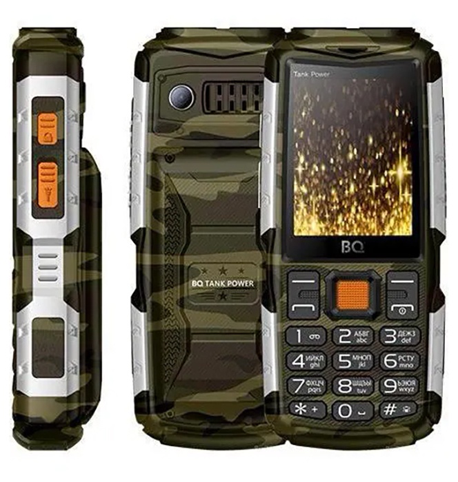 Мобильный телефон BQ BQ-2430 Tank Power Камуфляж Серебро фото 5