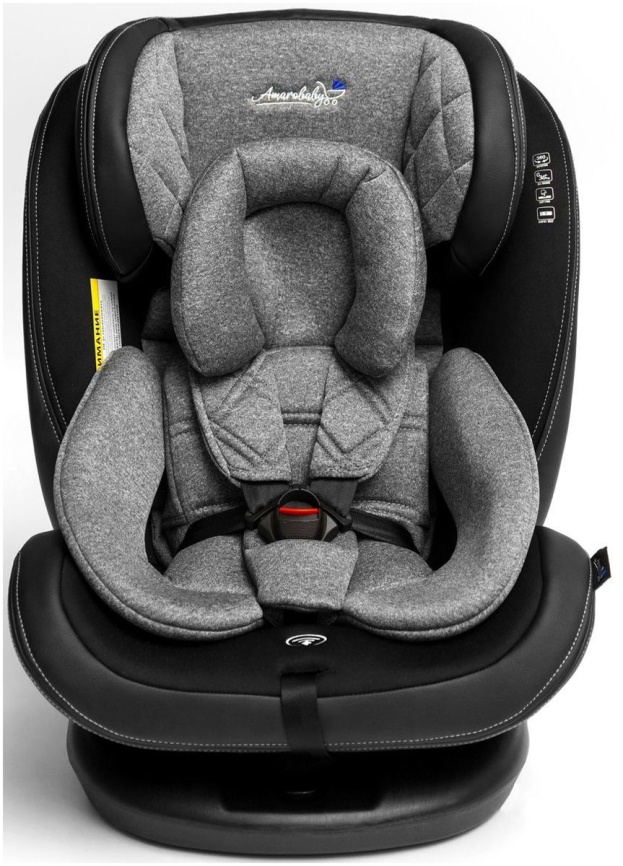 Автокресло Amarobaby ST-3, Isofix класс D, группа 0 /1/2/3 (серый) фото 1