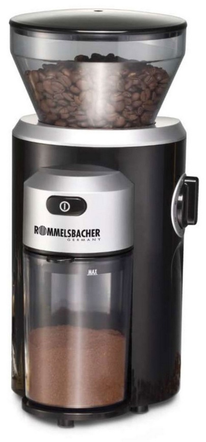 Кофемолка Rommelsbacher EKM 300, 150 Вт, 12 ступеней помола, черный фото 1