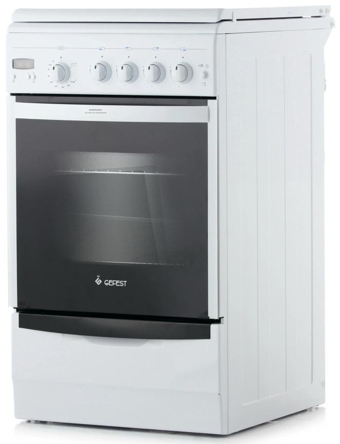 Газовая плита Gefest Брест ПГ 5100-03 58 см, 52 л, 4 конфорки, белый фото 4