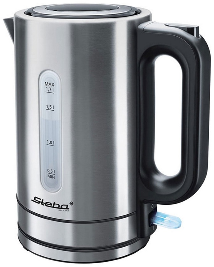 Чайник электрический Steba WK 20 INOX, 1850-2200 Вт, нержавеющая сталь фото 1