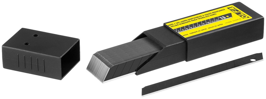 Лезвие для ручного ножа Olfa сегментированные BLACK MAX, 9х80х0,38мм, 13 сегментов, 50шт OL-ABB-50B фото 2
