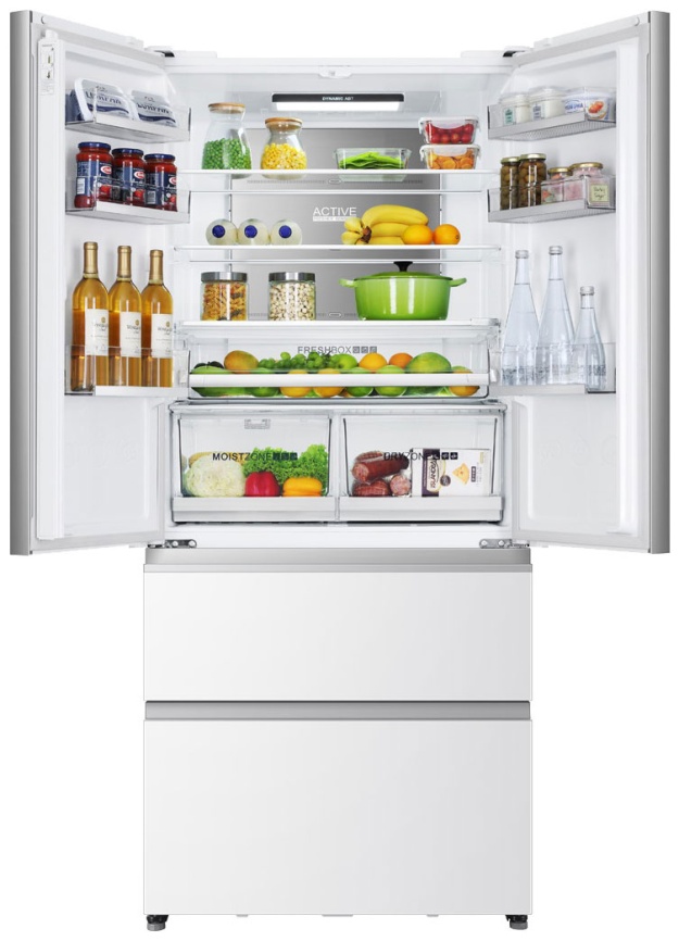 Многокамерный холодильник Haier HB18FGWAAARU No frost, белый фото 2