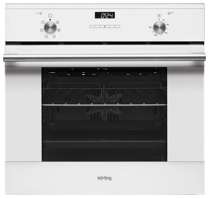 Электрический духовой шкаф Korting OKB 760 FW 59 см, 67 л гриль конвекция, белый фото 1