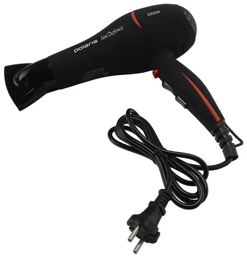Фен Polaris PHD 2038Ti, мощность 2000 Вт, холодный воздух, концентратор фото 8