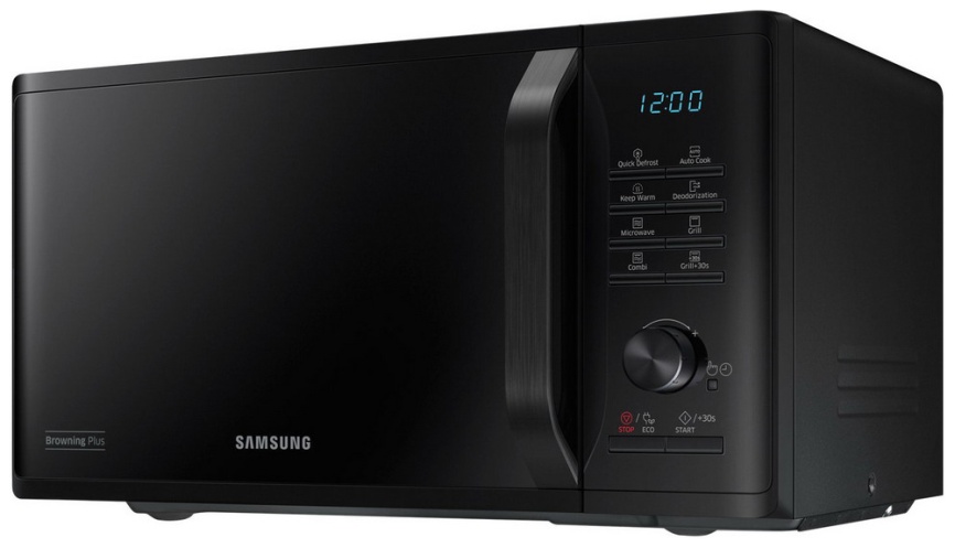 Микроволновая печь - СВЧ Samsung MG 23 K 3515 AK, 23 л, таймер, черный фото 3