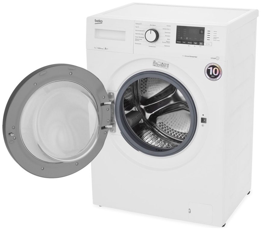 Стиральная машина Beko WSRE7612XAWI 7 кг, 1200 оборотов, белый фото 3