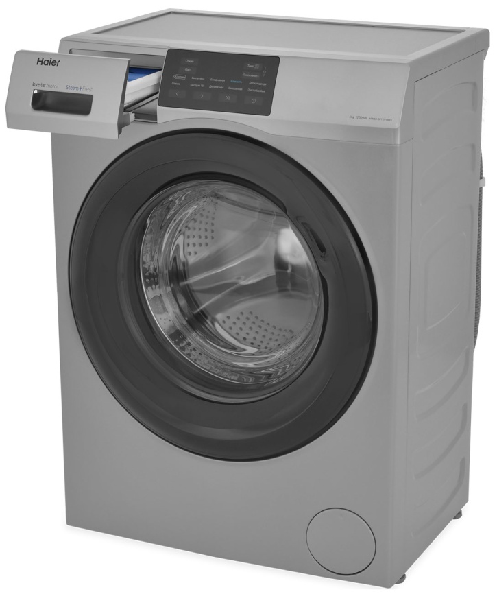 Стиральная машина Haier HW60-BP12919BS автомат 6 кг, серебристый фото 4