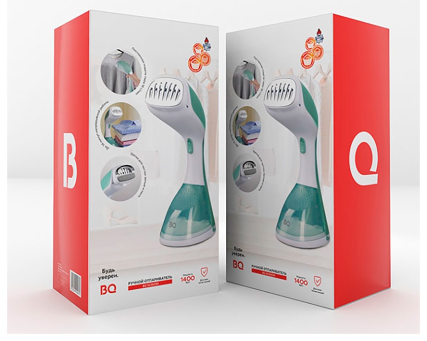 Отпариватель для одежды BQ SG1003H, белый/мятный фото 10