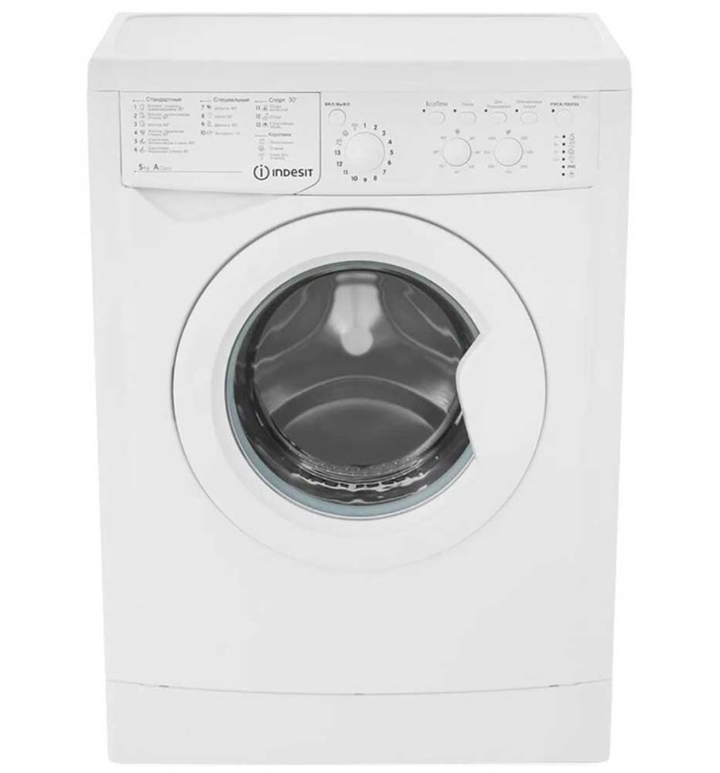 Стиральная машина Indesit IWSC 5105 CIS автомат, загрузка 5 кг, белый фото 1