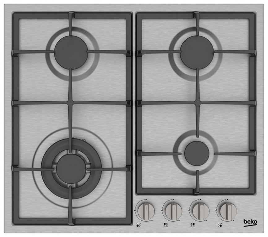 Газовая варочная панель Beko HIYG 64225 SXO, нержавеющая сталь фото 1
