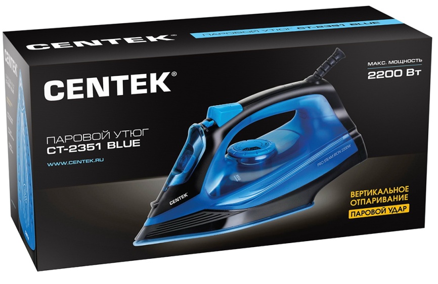 Утюг Centek CT-2351 Blue фото 8