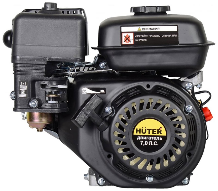 Двигатель Huter бензиновый GE-170F-20 70/15/2 фото 4