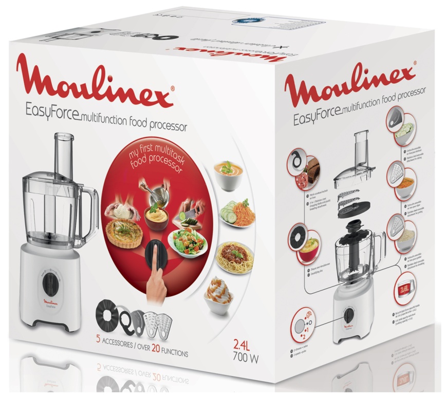 Кухонный комбайн Moulinex Easy Force FP244110, белый фото 12