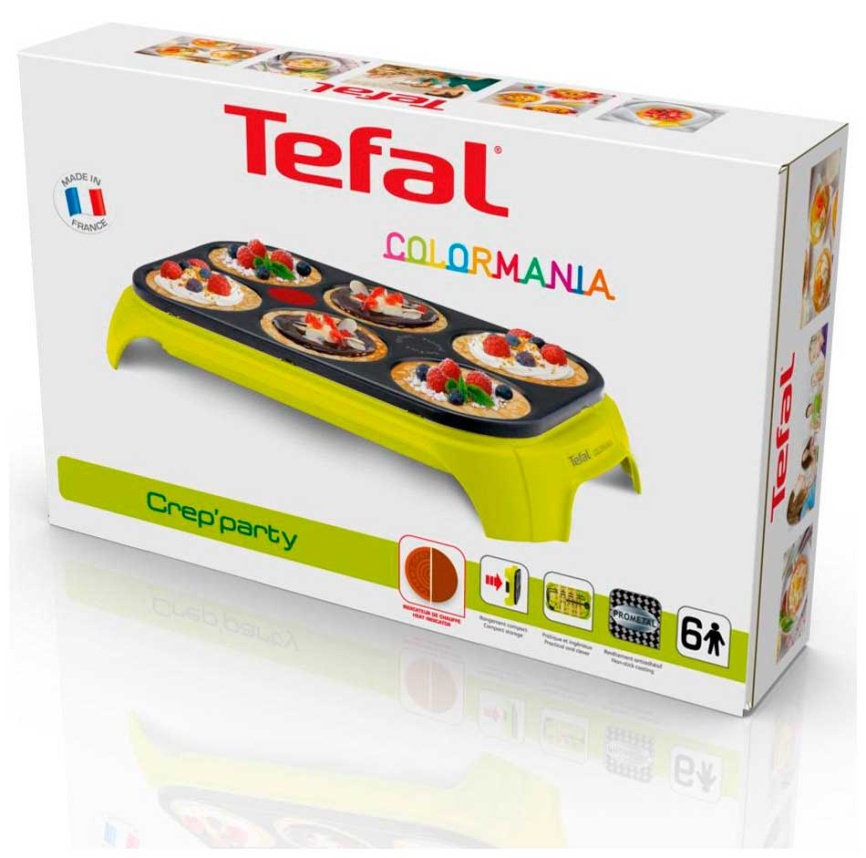Блинница Tefal Crep'Party Compact PY559312, салатовый/черный фото 12