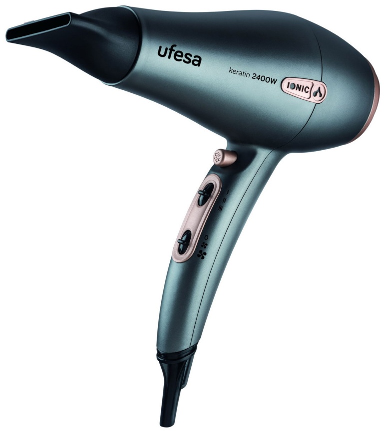 Фен Ufesa 2400W SC8470 Keratin (60305128) бежевый/черный/серебристый фото 1