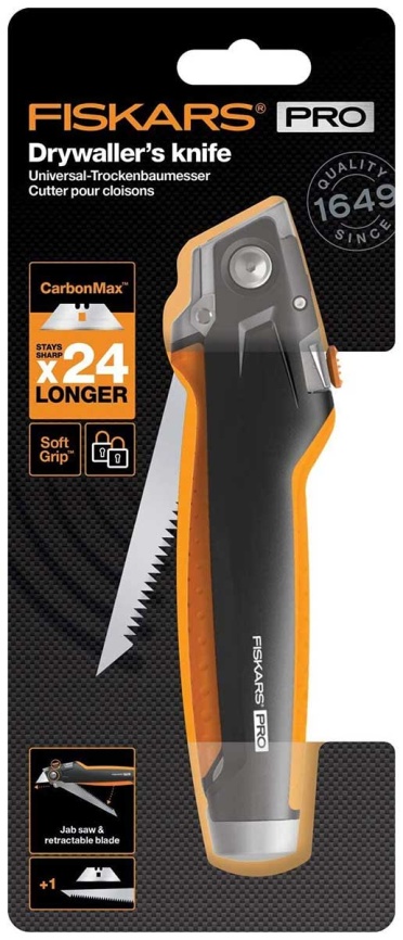 Нож  Fiskars для гипсокартона CarbonMax 1027226 фото 4