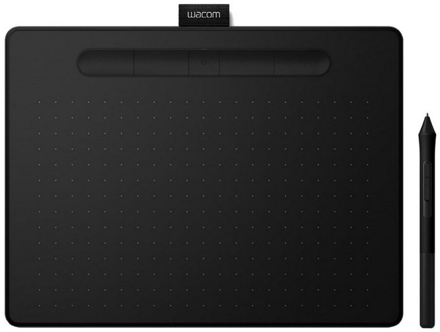 Графический планшет Wacom Intuos S (CTL-4100K-N), электромагнитный резонанс, черный фото 1