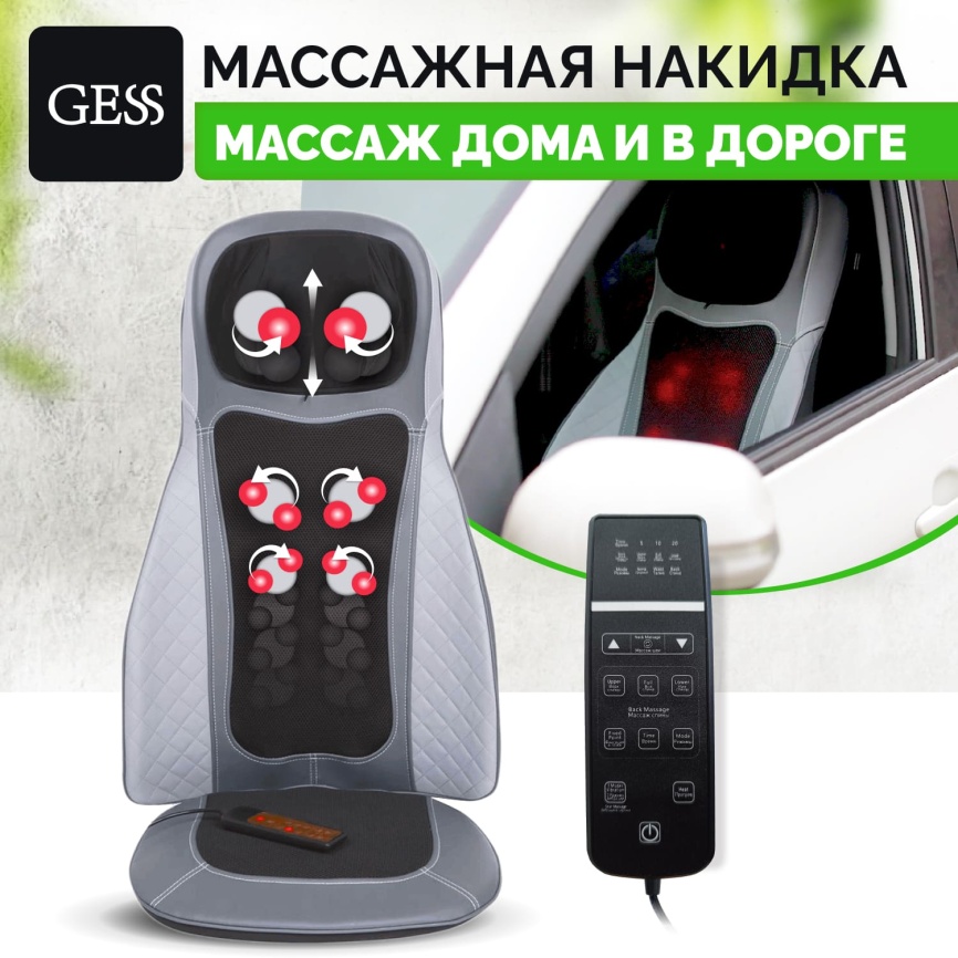 Массажная накидка Gess Body Care PLUS GESS-632 фото 6