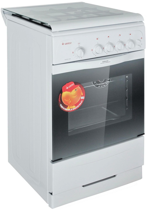Газовая плита Gefest Брест 3200-06 K2 50 см, 42 л, 4 конфорки, белый фото 13