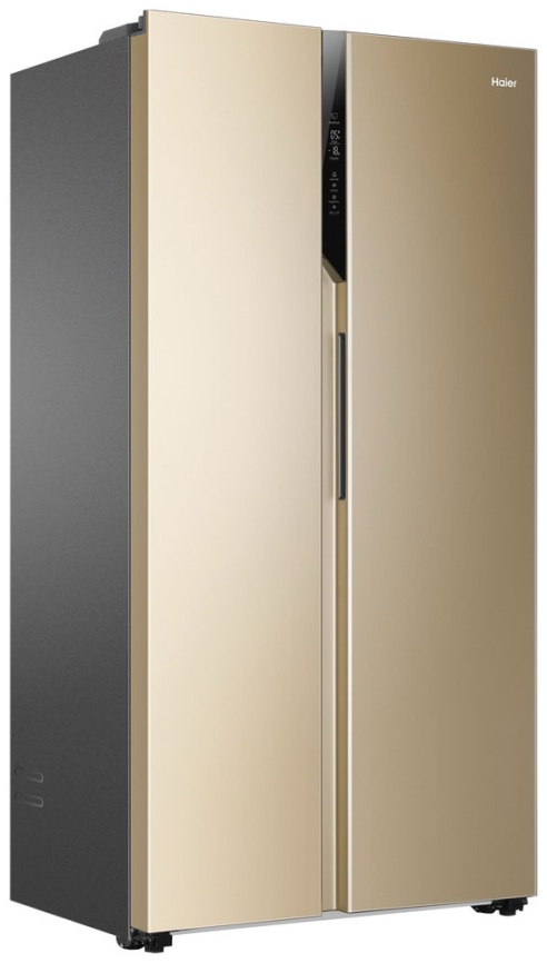 Холодильник Side-by-Side Haier HRF-541DG7RU No frost, золотой фото 3