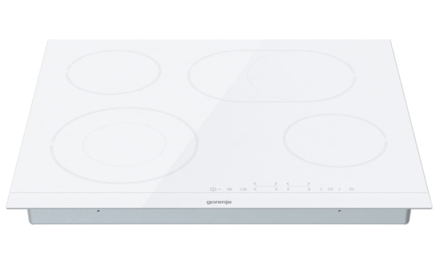 Электрическая варочная панель Gorenje ECT 643 WCSC 60 см, 4 конфорки стеклокерамика, белый фото 4