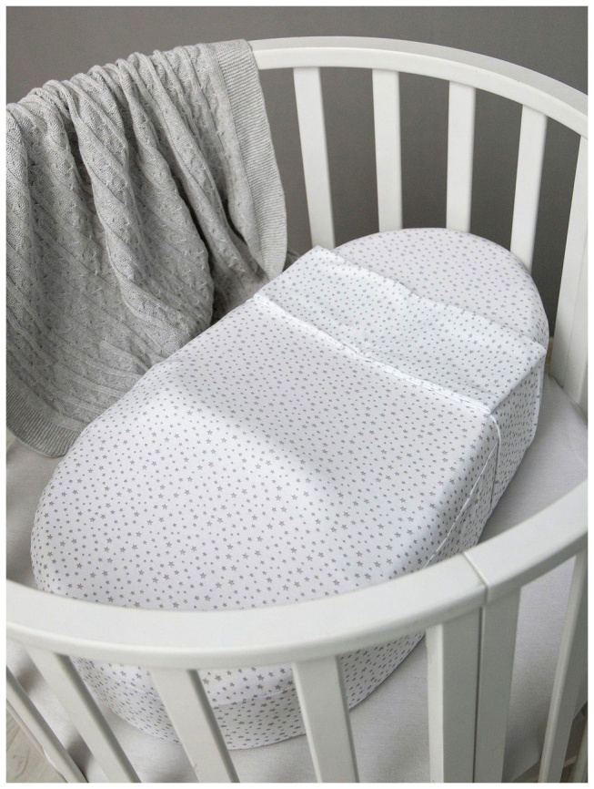 Матрас-кокон Amarobaby для позиционирования с эффектом памяти, Premium Form, 74х42х14 (Звездопад) AMARO-53PFZ-0 фото 5